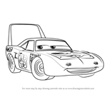 How to Draw The King aka Strip Weathers from Cars 3