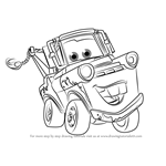 How to Draw Tow Mater from Cars 3