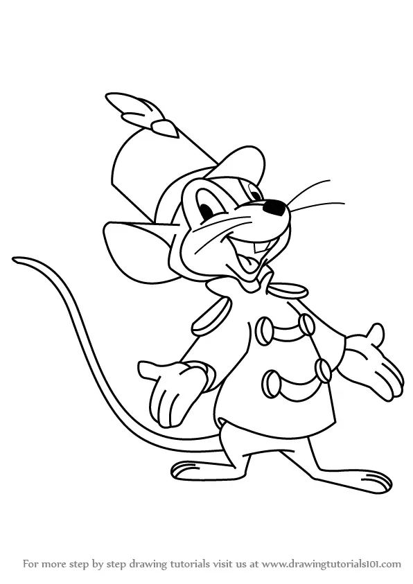Learn How to Draw Timothy Q. Mouse from Dumbo (Dumbo) Step by Step