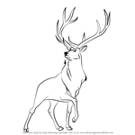 How to Draw The Elk from Fantasia