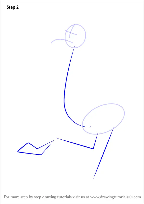 Learn How to Draw Yo Yo Flamingo from Fantasia (Fantasia) Step by Step : Drawing Tutorials