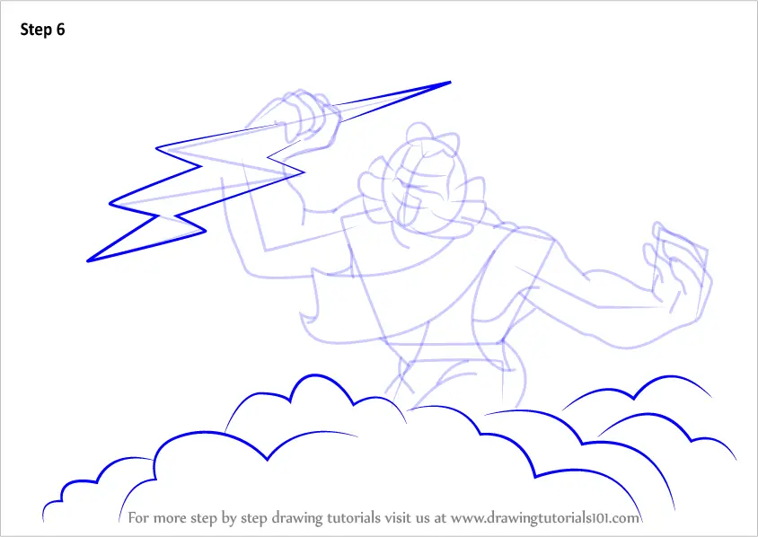 Learn How to Draw Zeus from Fantasia Fantasia Step by Step Drawing 