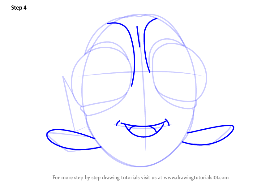 Learn How to Draw Baby Dory from Finding Dory (Finding Dory) Step ...