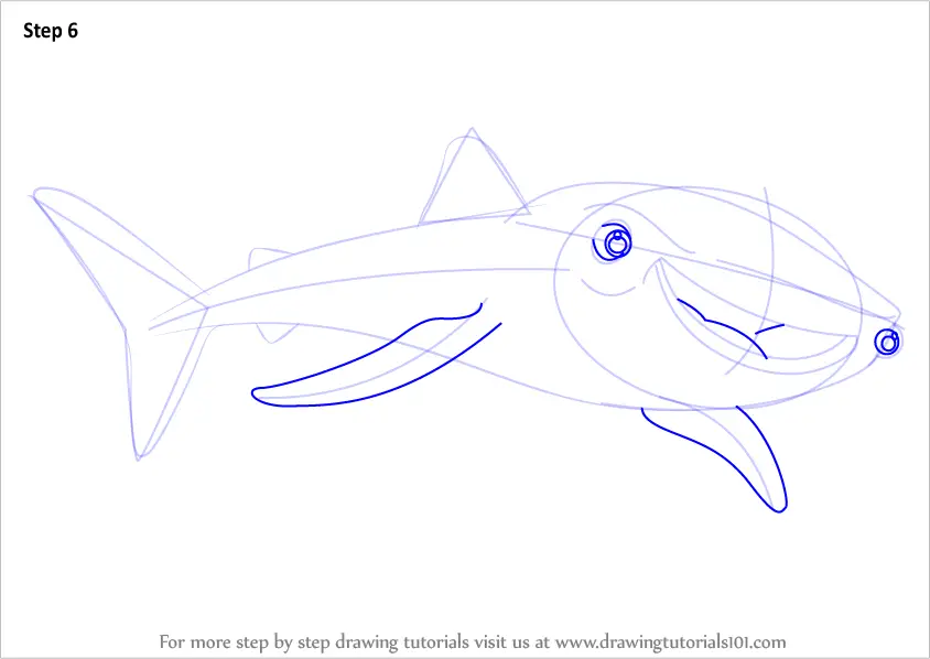 How to Draw Destiny from Finding Dory (Finding Dory) Step by Step ...