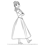 How to Draw Anna from Frozen Fever