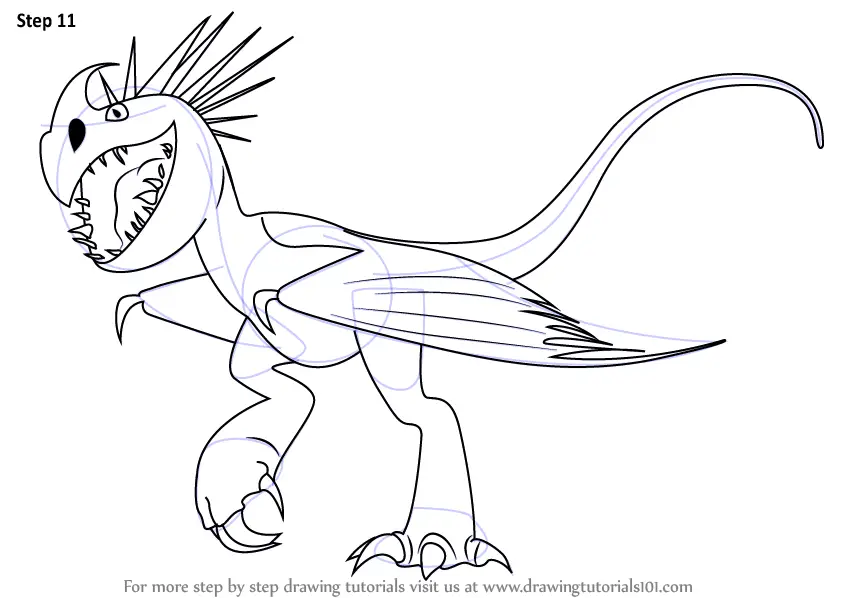 How to Draw Stormfly from How to Train Your Dragon (How to Train Your