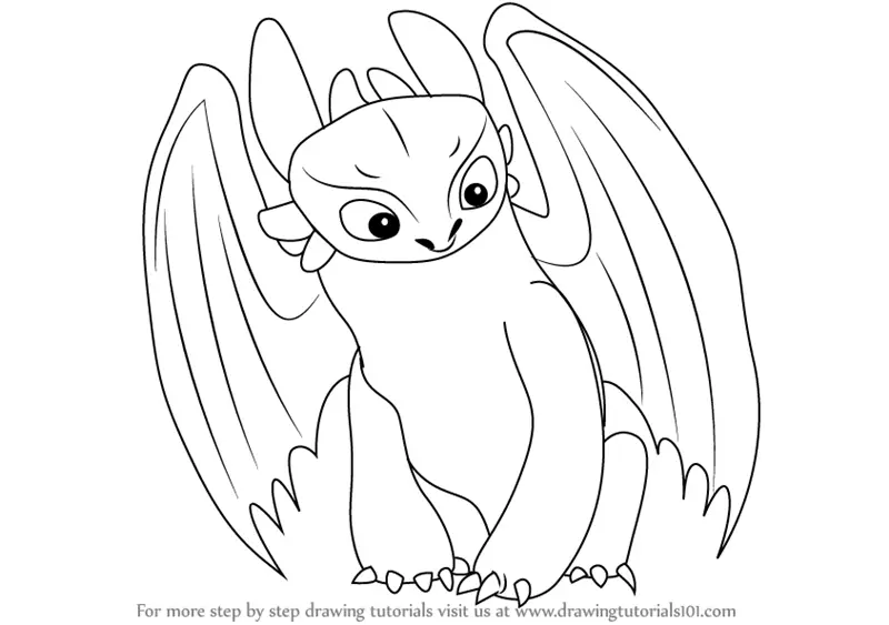 How to Draw Toothless from How to Train Your Dragon (How to Train Your