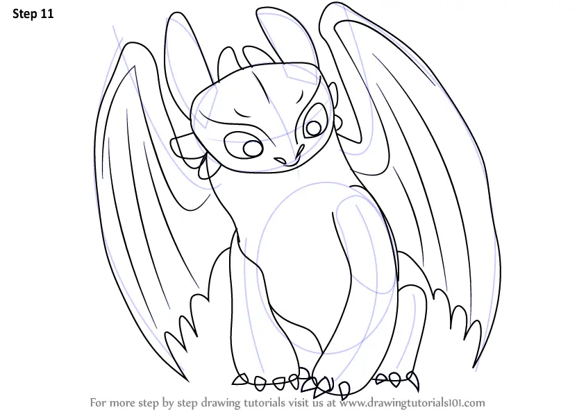 How to Draw Toothless from How to Train Your Dragon (How to Train Your ...