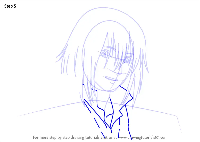 How to Draw Howl from Howl's Moving Castle (Howl's Moving Castle) Step