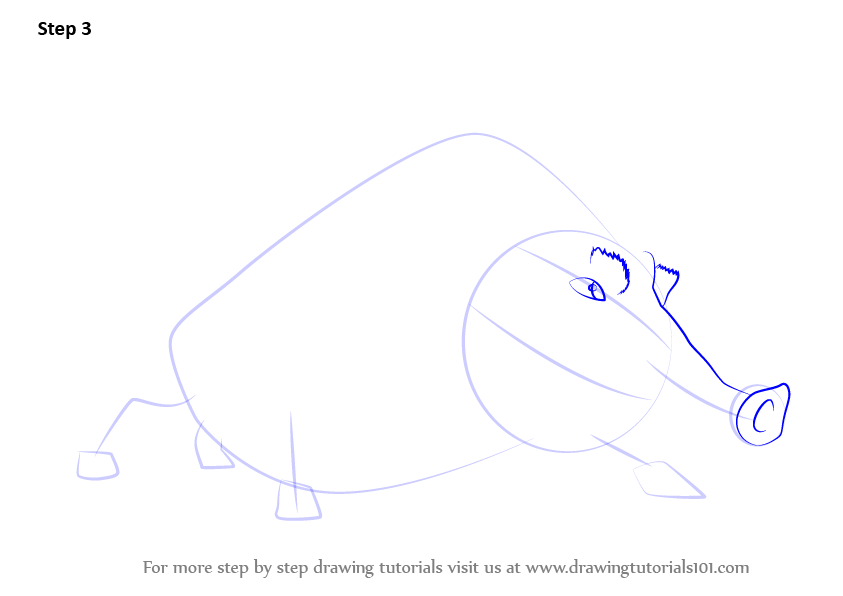 How to Draw Dobson from Ice Age (Ice Age) Step by Step ...