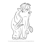 How to Draw Ellie from Ice Age