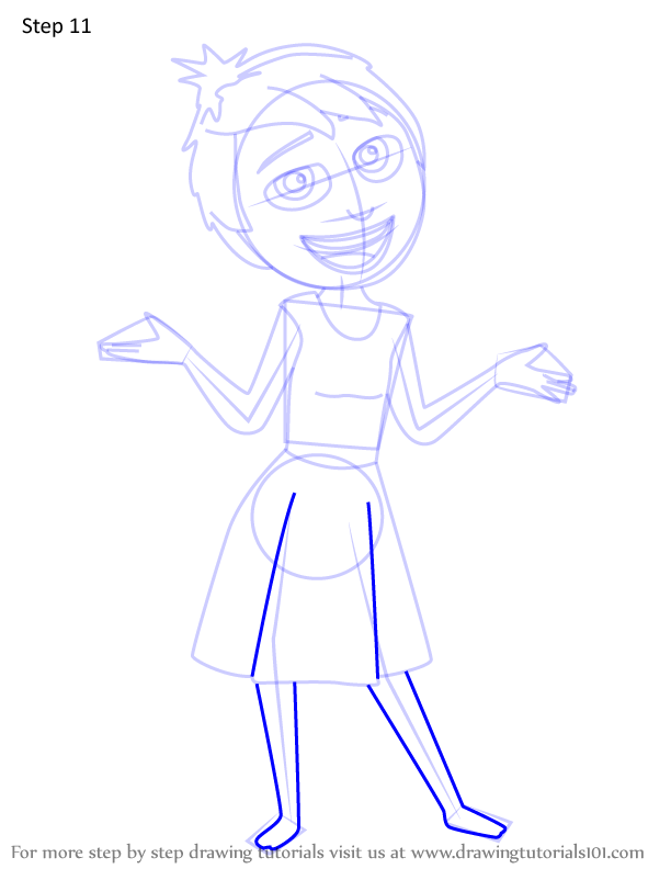 How to Draw Joy from Inside Out 2 (Inside Out 2) Step by Step ...