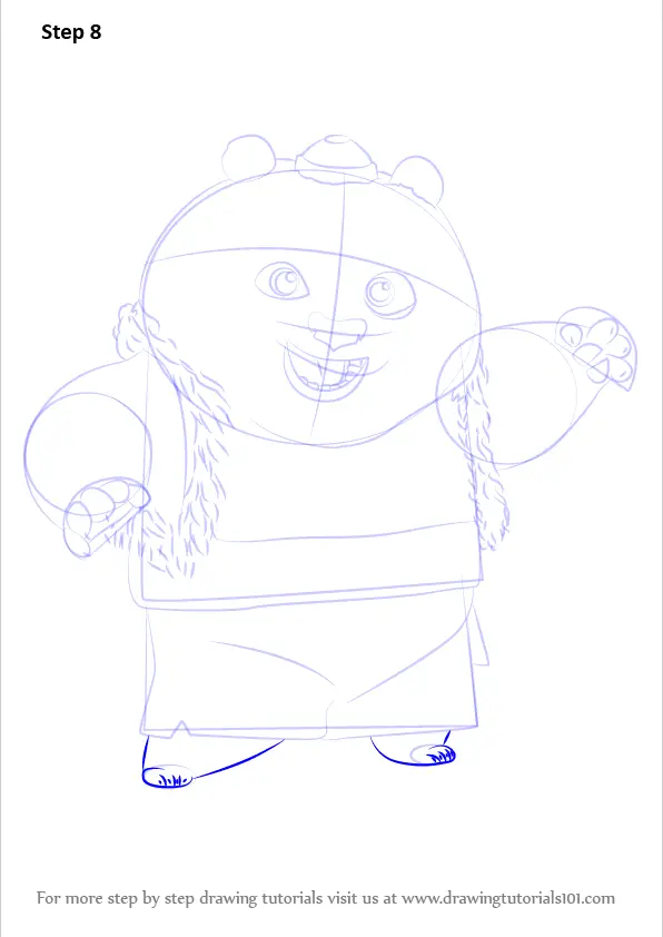 How to Draw Bao from Kung Fu Panda 3 (Kung Fu Panda 3) Step by Step ...