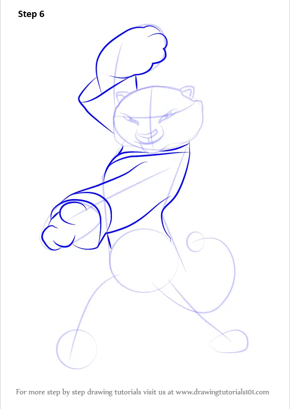 How To Draw Tigress From Kung Fu Panda 3 (kung Fu Panda 3) Step By Step 