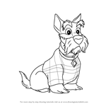 How to Draw Jock from Lady and the Tramp