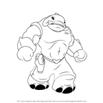 How to Draw Captain Gantu from Lilo and Stitch