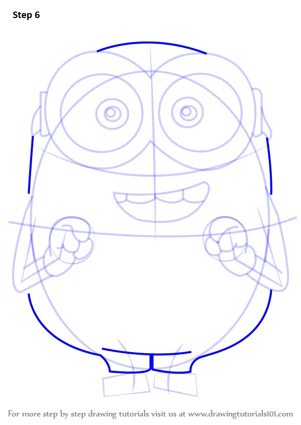How to Draw Bob from Minions (Minions) Step by Step ...