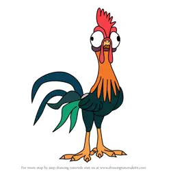 How to Draw Hei Hei from Moana 2