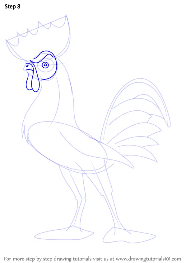 Learn How To Draw Hei Hei From Moana Moana Step By Step Drawing Tutorials