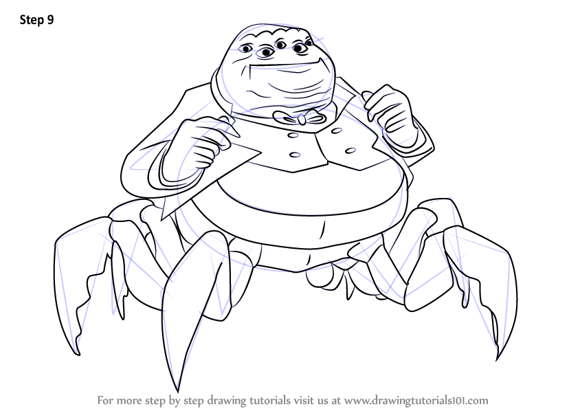 mr waternoose coloring page transparent png monsters