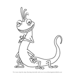 How to Draw Randall Boggs from Monsters, Inc.