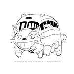 How to Draw Catbus from My Neighbor Totoro