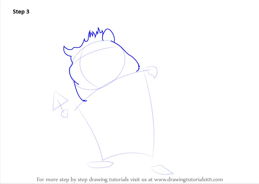 How To Draw Mcsquizzy From Open Season Open Season Step By Step