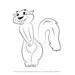 How to Draw Hammy from Over the Hedge