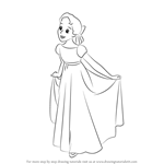 How to Draw Wendy Darling from Peter Pan
