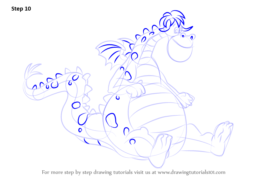 Learn How to Draw Elliott from Pete's Dragon (Pete's Dragon) Step by