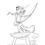 How to Draw Robin The Fox from Robin Hood