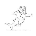 How to Draw Lenny Lino from Shark Tale