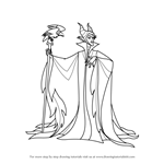 How to Draw Maleficent from Sleeping Beauty