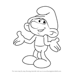 How to Draw Clumsy Smurf from Smurfs - The Lost Village