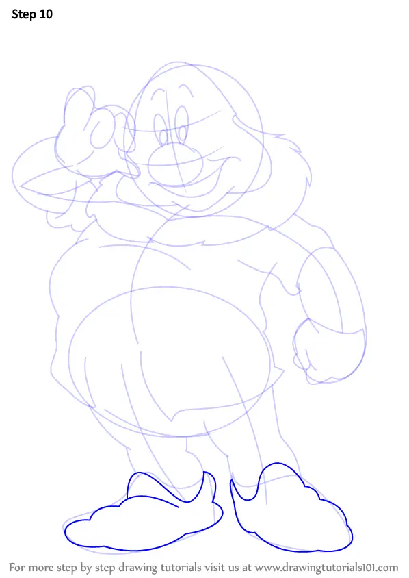 How To Draw Doc Dwarf From Snow White And The Seven Dwarfs Snow White And The Seven Dwarfs 