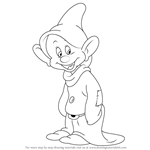 How to Draw Dopey Dwarf from Snow White and the Seven Dwarfs
