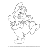 How to Draw Happy Dwarf from Snow White and the Seven Dwarfs