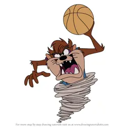 How to Draw Tasmanian Devil from Space Jam from Space Jam