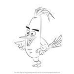 How to Draw Chuck from The Angry Birds Movie
