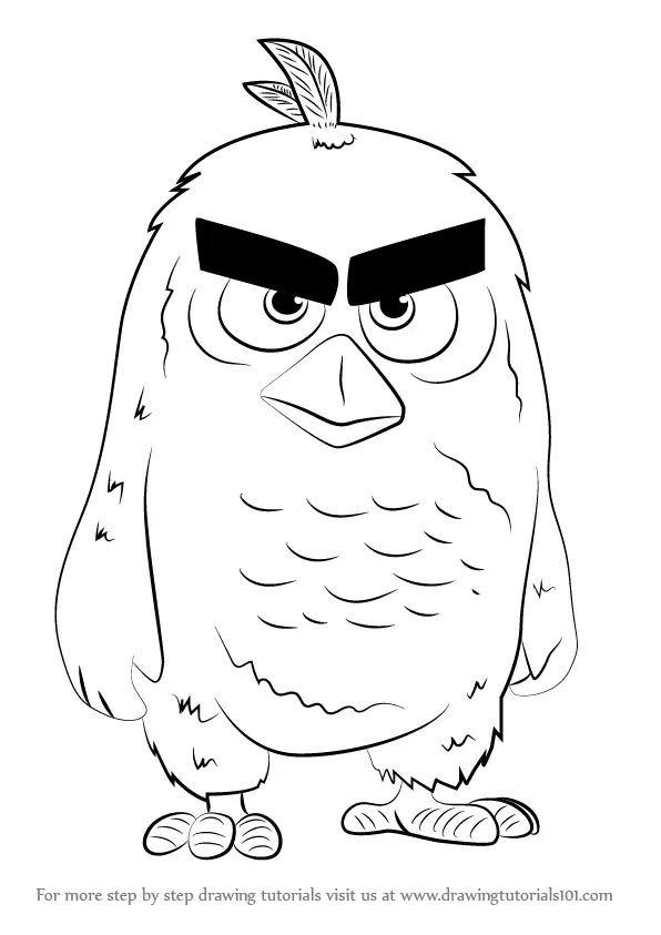 Learn How to Draw Red from The Angry Birds Movie (The Angry Birds Movie