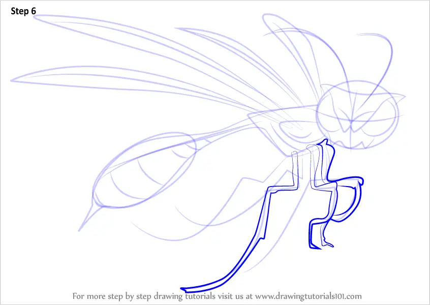 How to Draw Wasp Leader from The Ant Bully (The Ant Bully) Step by Step ...