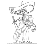 How to Draw Adelita Sanchez from The Book of Life