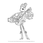 How to Draw Manolo Sanchez from The Book of Life