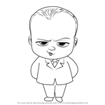 How to Draw Baby Boss from The Boss Baby