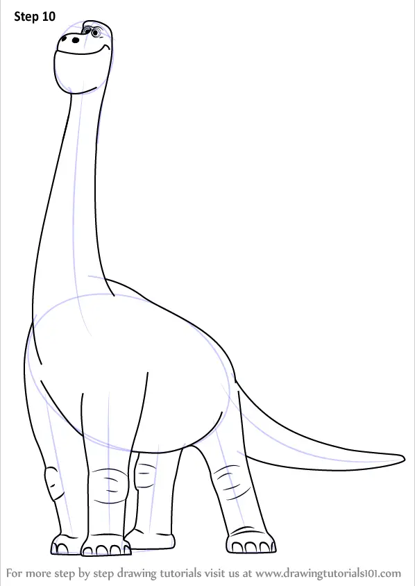 How to Draw Buck from The Good Dinosaur (The Good Dinosaur) Step by