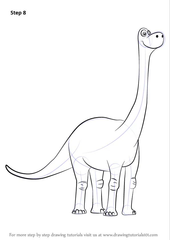 How to Draw Libby from The Good Dinosaur (The Good Dinosaur) Step by