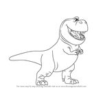 How to Draw Nash from The Good Dinosaur