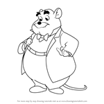 How to Draw David Q. Dawson from The Great Mouse Detective