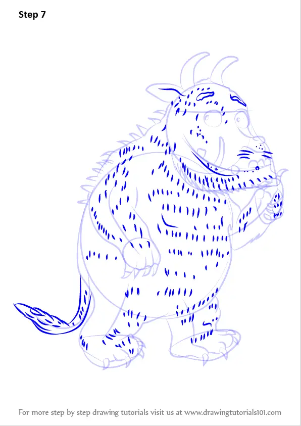 Learn How to Draw Gruffalo from The Gruffalo (The Gruffalo) Step by