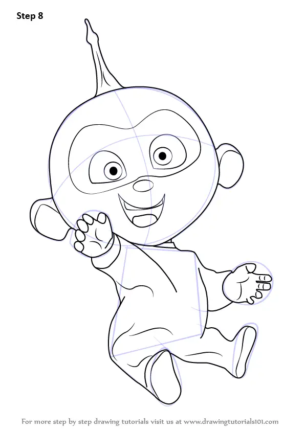 Learn How To Draw Jack Jack Parr From The Incredibles The
